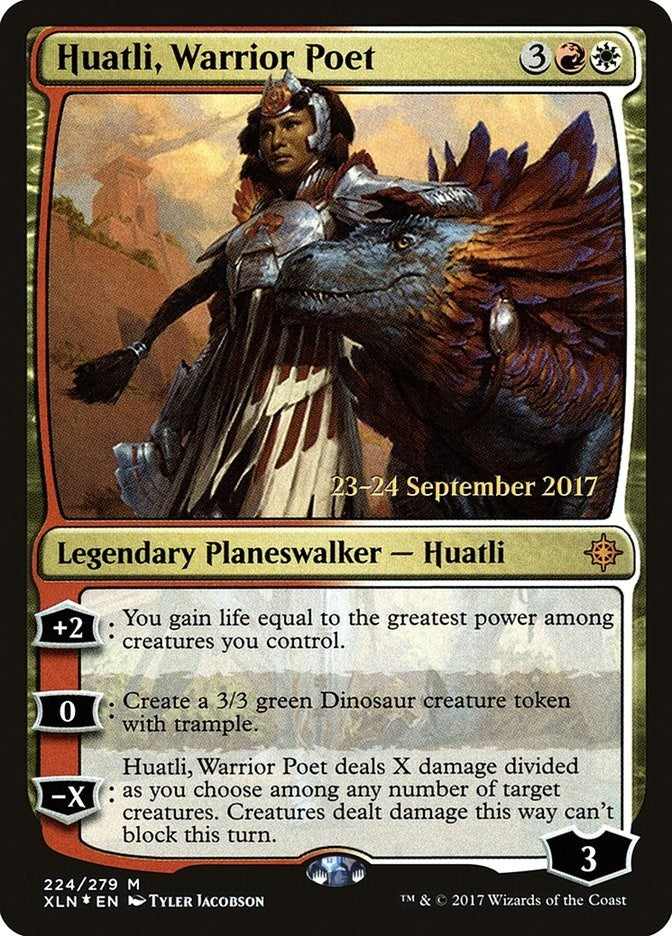 Image for Huatli, Warrior Poet (224) (Prerelease Cards) - Magic: The Gathering