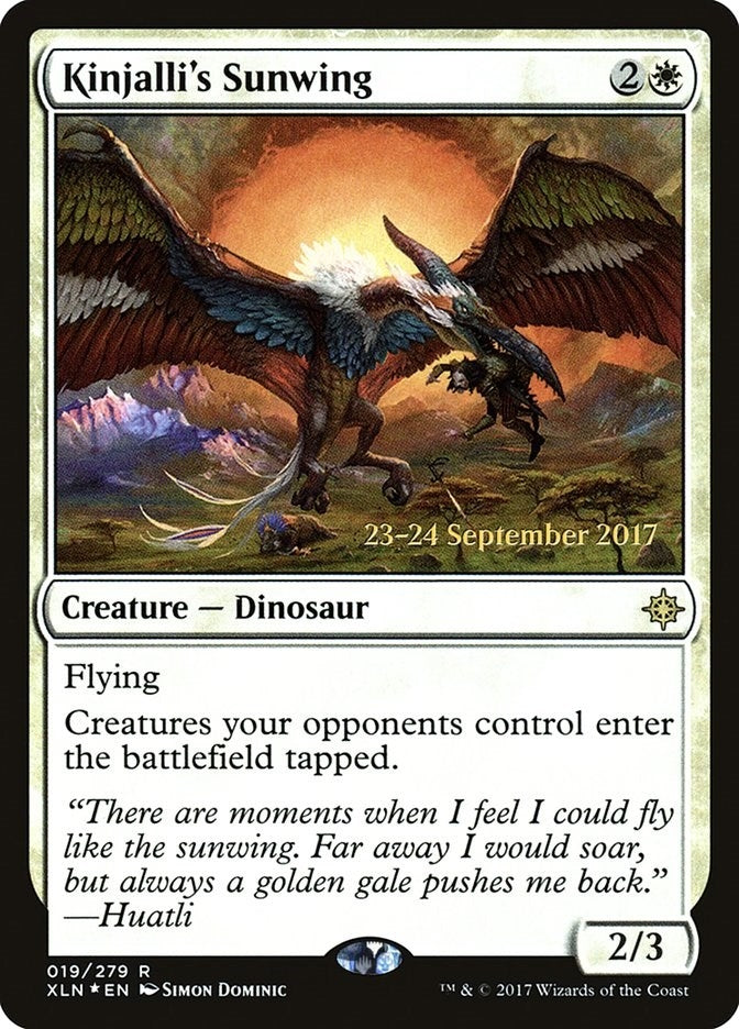 Image for Kinjalli's Sunwing (19) (Prerelease Cards) - Magic: The Gathering