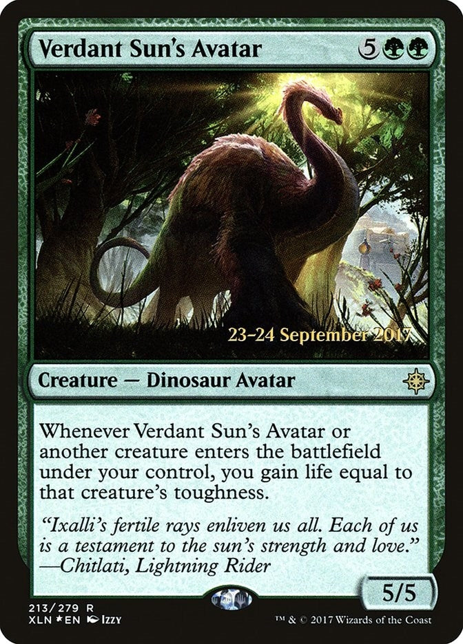 Image for Verdant Sun's Avatar (213) (Prerelease Cards) - Magic: The Gathering
