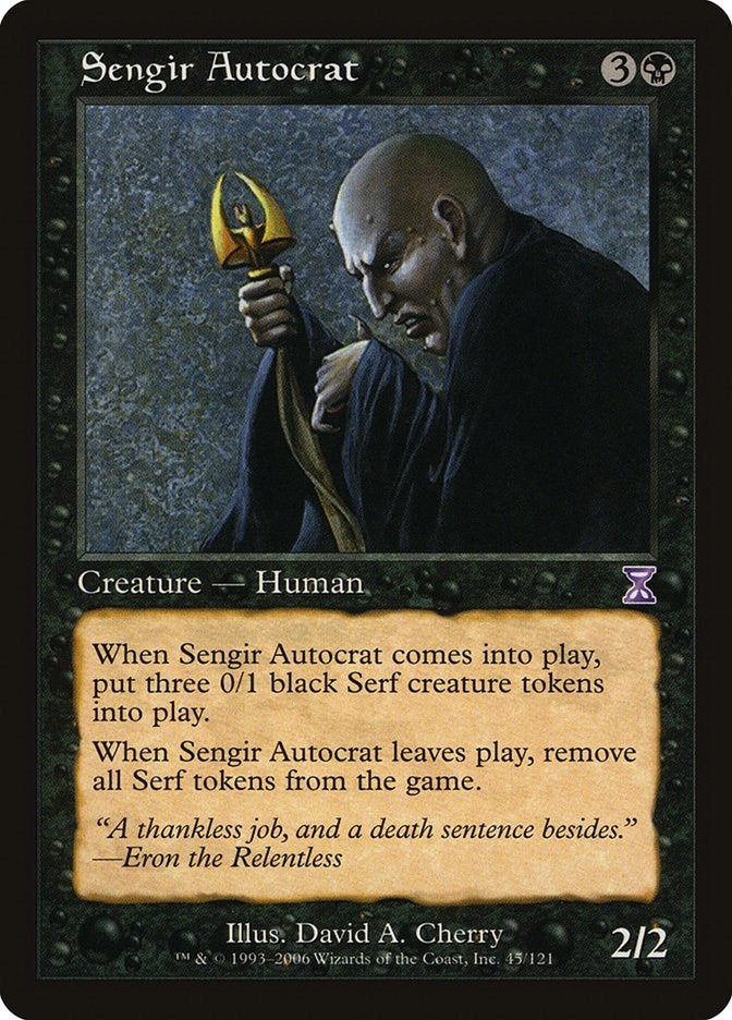 Image for Sengir Autocrat (45) (Timeshifted) - Magic: The Gathering