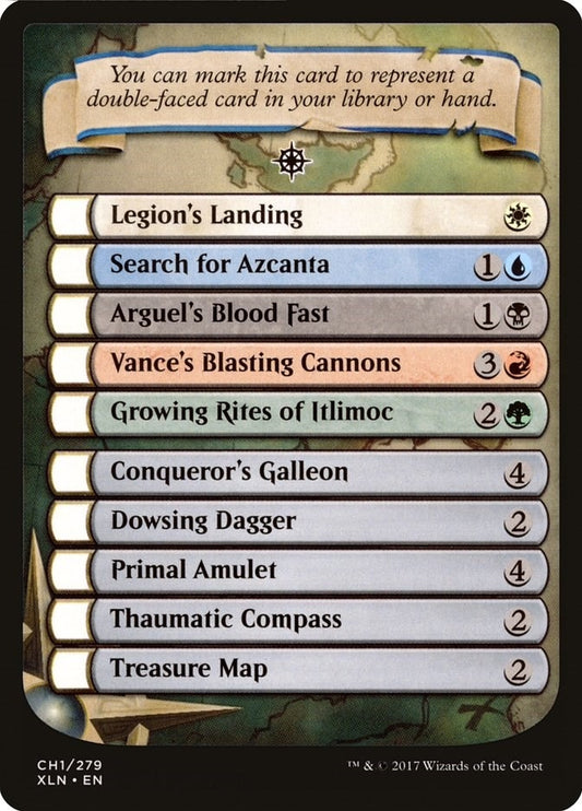 Image for Checklist Card - Ixalan (CH1) (Ixalan) - Magic: The Gathering