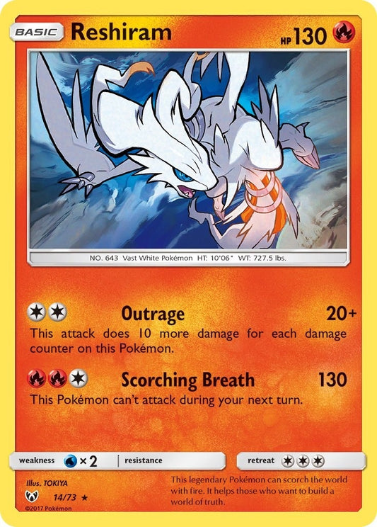 Image for Reshiram (14/73) (Shining Legends) - Pokemon