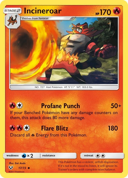 Image for Incineroar (17/73) (Shining Legends) - Pokemon