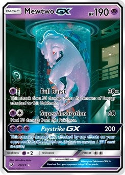 Image for Mewtwo GX (Secret Shining) (78/73) (Shining Legends) - Pokemon