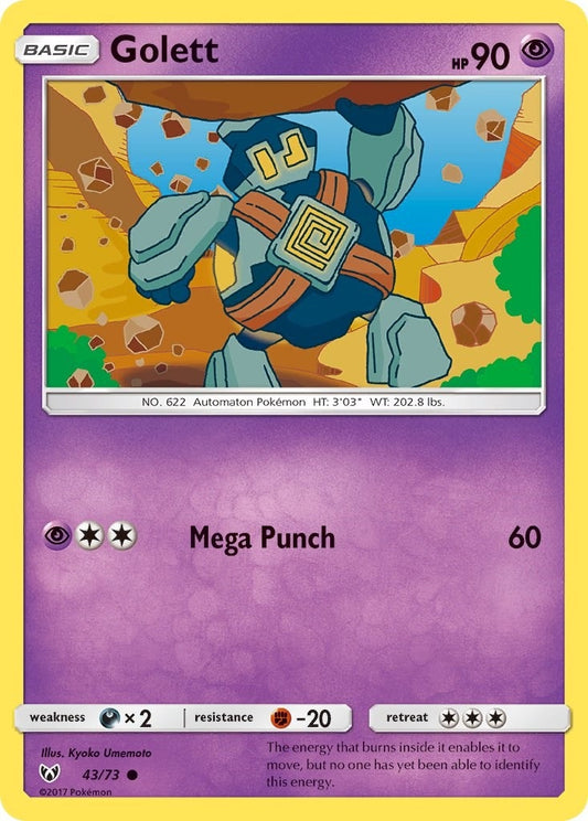 Image for Golett (43/73) (Shining Legends) - Pokemon
