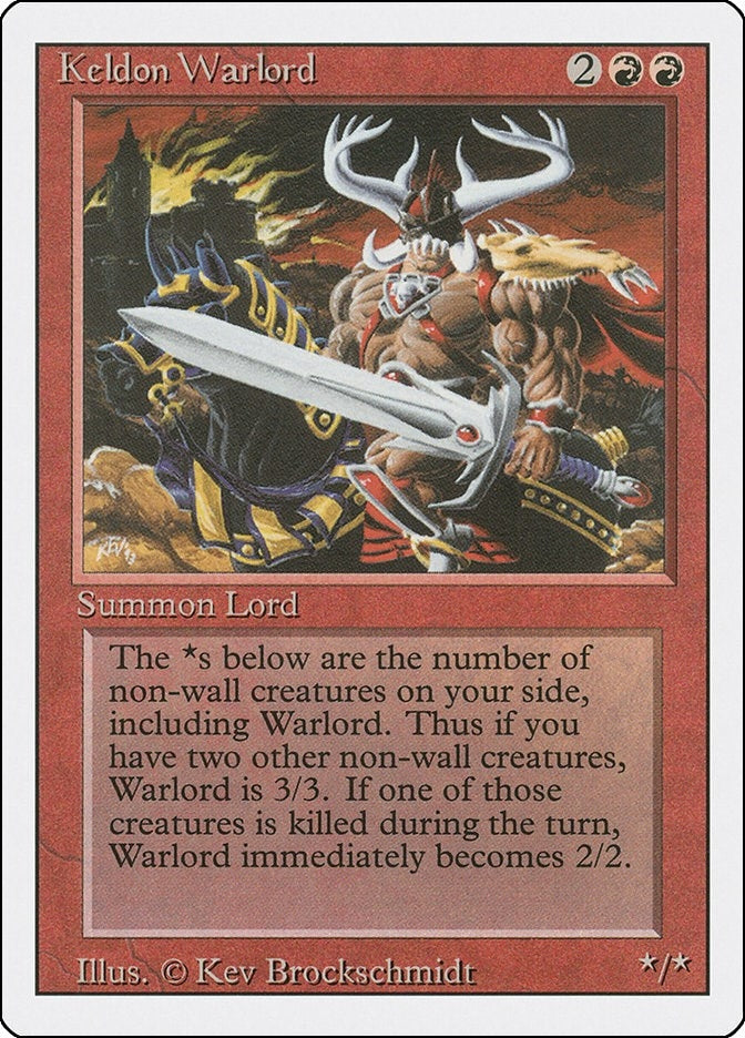 Image for Keldon Warlord (Revised Edition) - Magic: The Gathering
