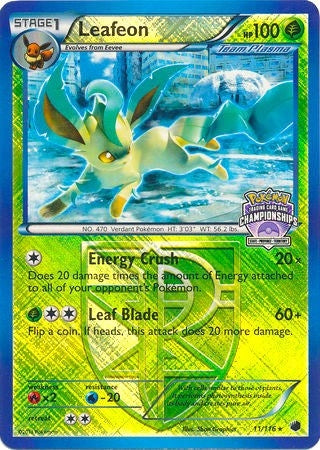Image for Leafeon - 11/116 (State Championships) (011/116) (League & Championship Cards) - Pokemon