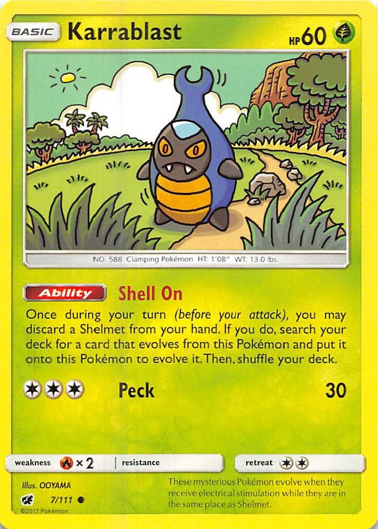 Image for Karrablast (7/111) (SM - Crimson Invasion) - Pokemon