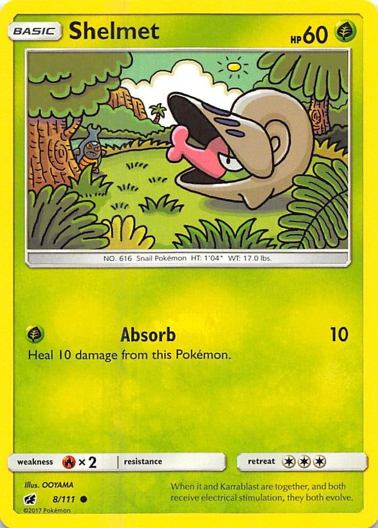 Image for Shelmet (8/111) (SM - Crimson Invasion) - Pokemon