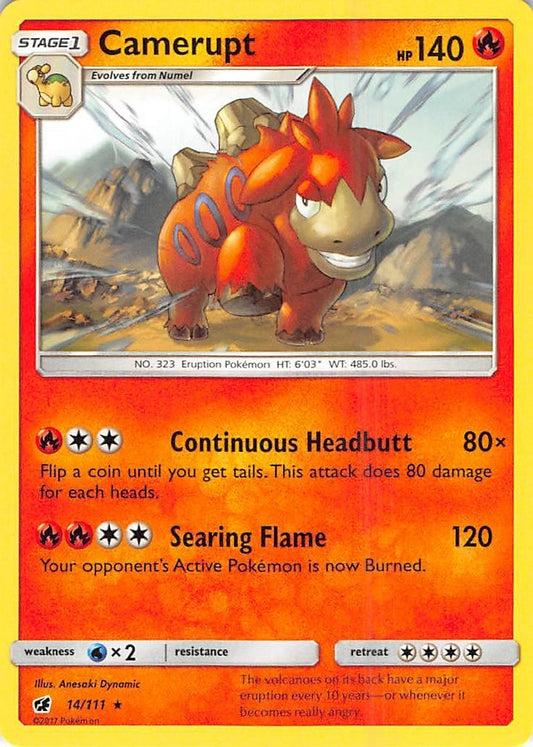 Image for Camerupt (14/111) (SM - Crimson Invasion) - Pokemon
