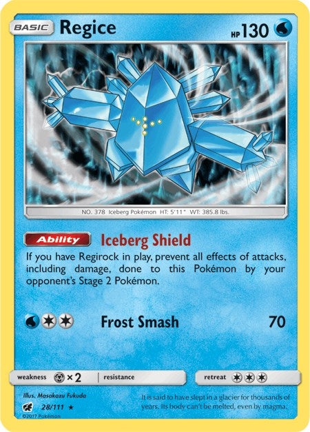 Image for Regice (28/111) (SM - Crimson Invasion) - Pokemon