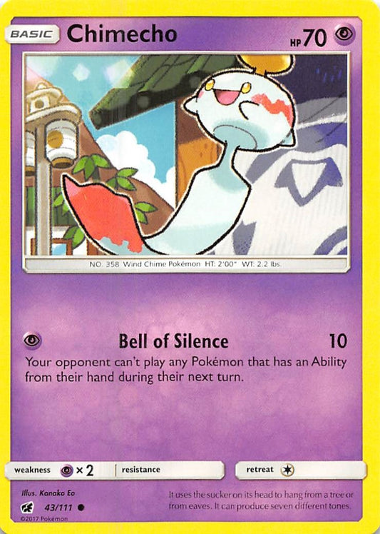 Image for Chimecho (43/111) (SM - Crimson Invasion) - Pokemon