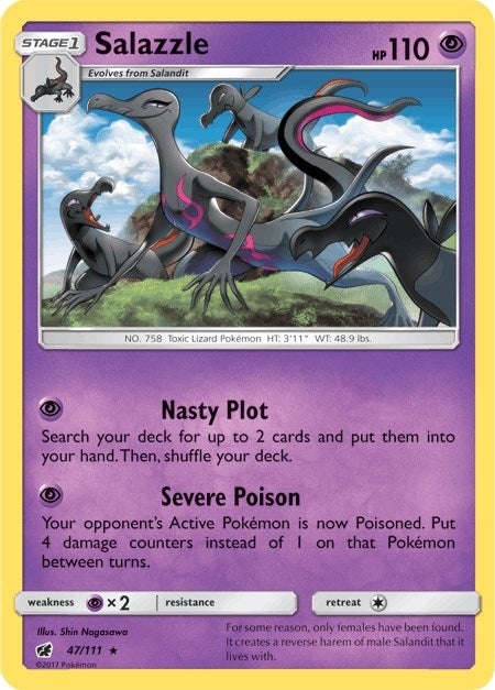 Image for Salazzle (47/111) (SM - Crimson Invasion) - Pokemon
