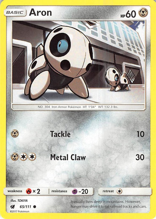 Image for Aron (65/111) (SM - Crimson Invasion) - Pokemon