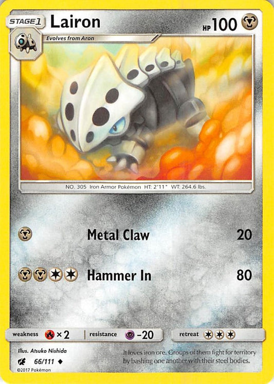 Image for Lairon (66/111) (SM - Crimson Invasion) - Pokemon