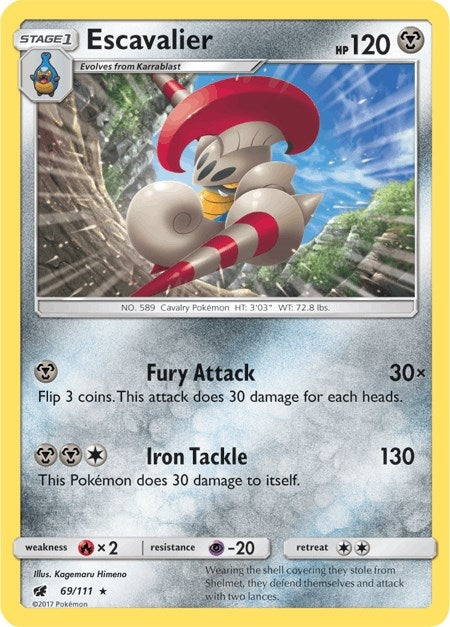Image for Escavalier (69/111) (SM - Crimson Invasion) - Pokemon