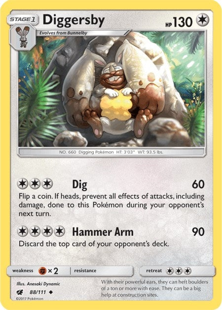 Image for Diggersby (88/111) (SM - Crimson Invasion) - Pokemon