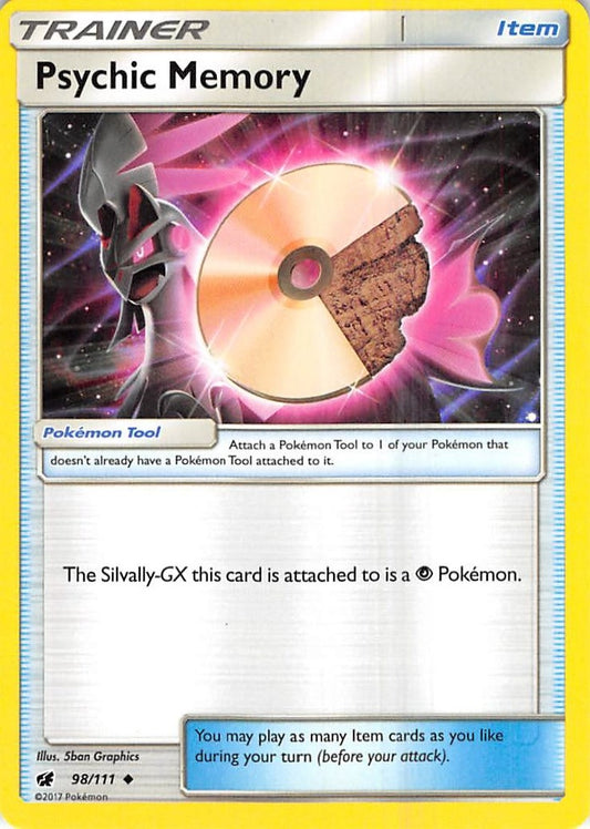 Image for Psychic Memory (98/111) (SM - Crimson Invasion) - Pokemon