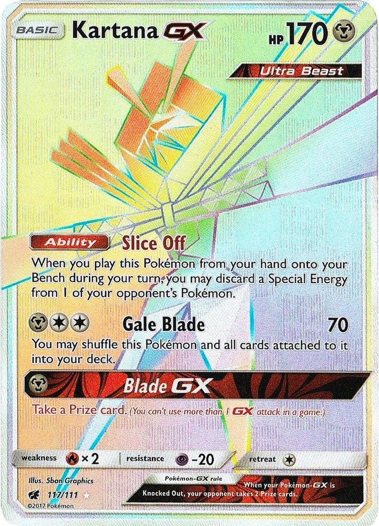 Image for Kartana GX (Secret) (117/111) (SM - Crimson Invasion) - Pokemon
