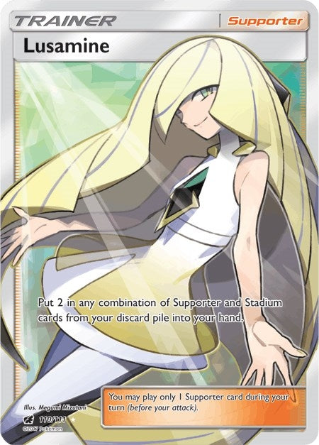 Image for Lusamine (Full Art) (110/111) (SM - Crimson Invasion) - Pokemon