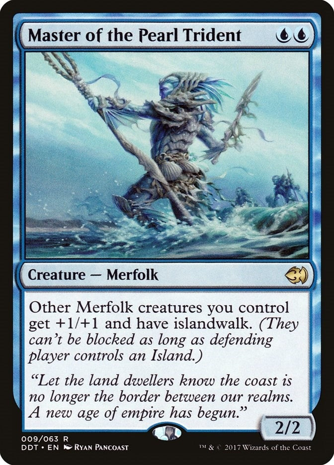 Image for Master of the Pearl Trident (9) (Duel Decks: Merfolk vs. Goblins) - Magic: The Gathering