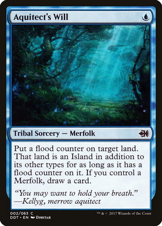 Image for Aquitect's Will (2) (Duel Decks: Merfolk vs. Goblins) - Magic: The Gathering