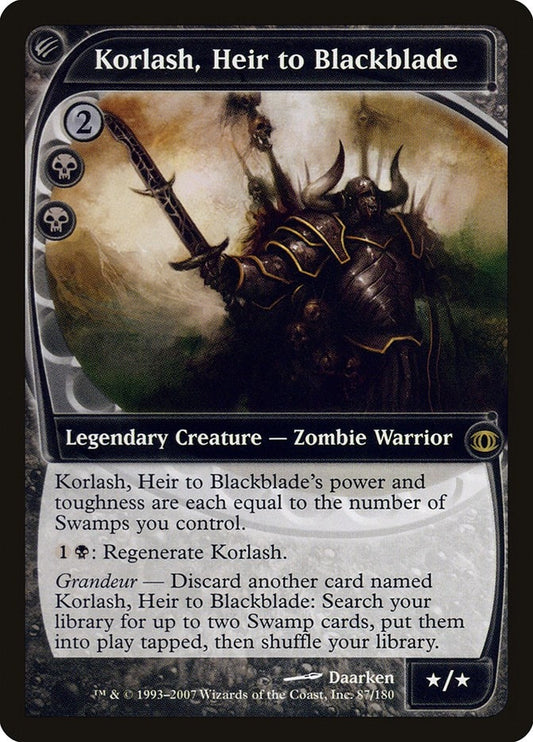 Image for Korlash, Heir to Blackblade (87) (Future Sight) - Magic: The Gathering