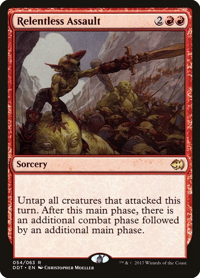 Image for Relentless Assault (54) (Duel Decks: Merfolk vs. Goblins) - Magic: The Gathering