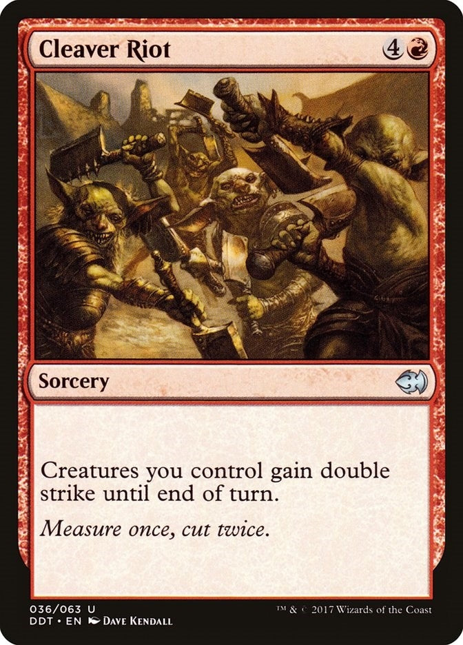 Image for Cleaver Riot (36) (Duel Decks: Merfolk vs. Goblins) - Magic: The Gathering