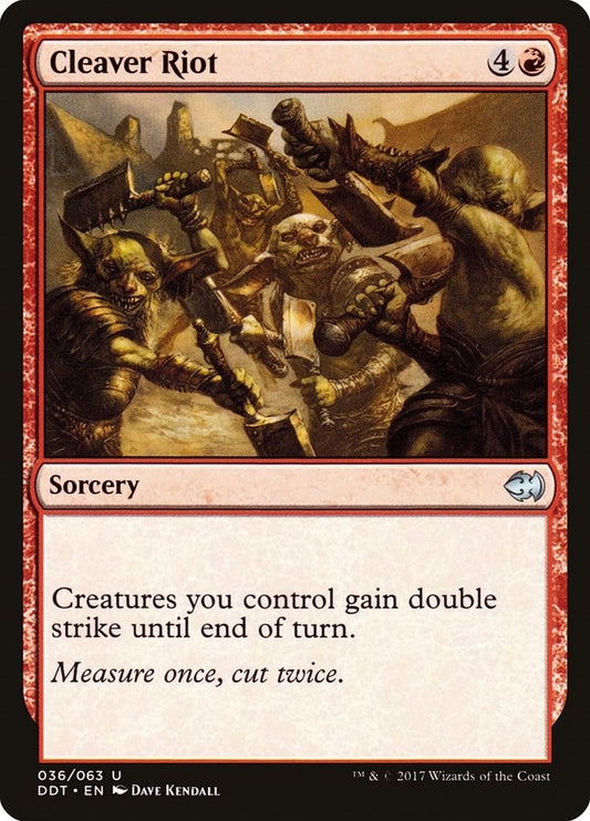 Image for Cleaver Riot (36) (Duel Decks: Merfolk vs. Goblins) - Magic: The Gathering