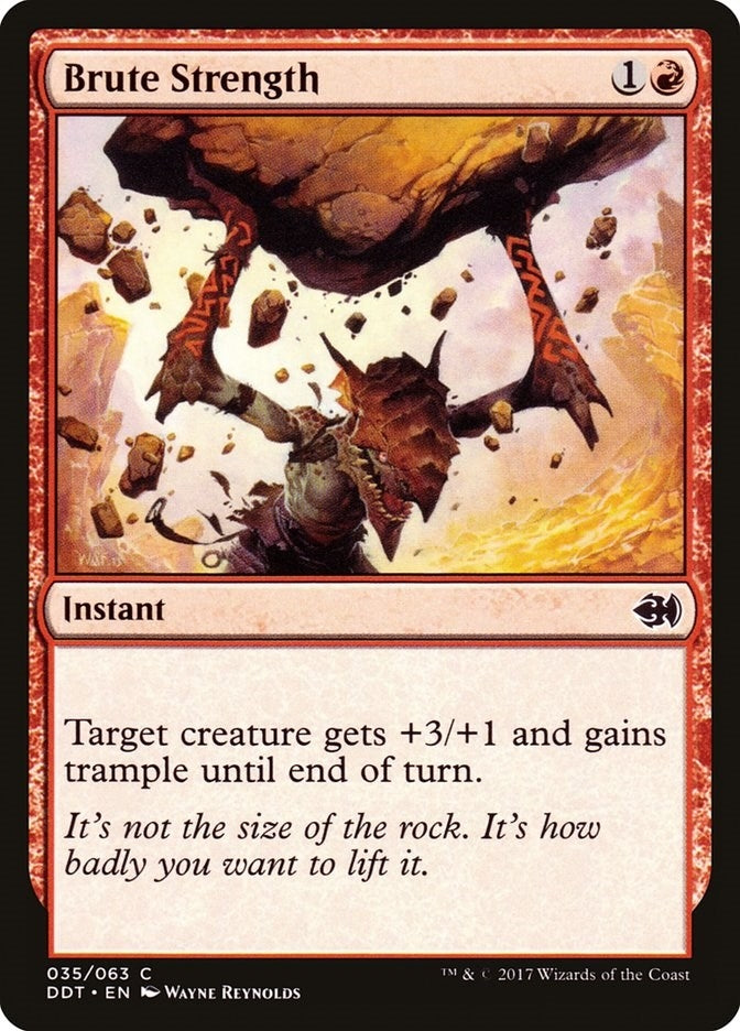 Image for Brute Strength (35) (Duel Decks: Merfolk vs. Goblins) - Magic: The Gathering