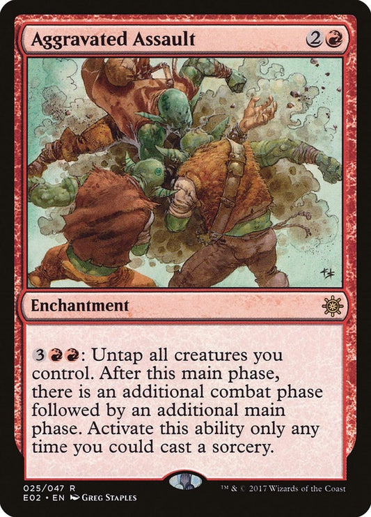 Image for Aggravated Assault (25) (Explorers of Ixalan) - Magic: The Gathering