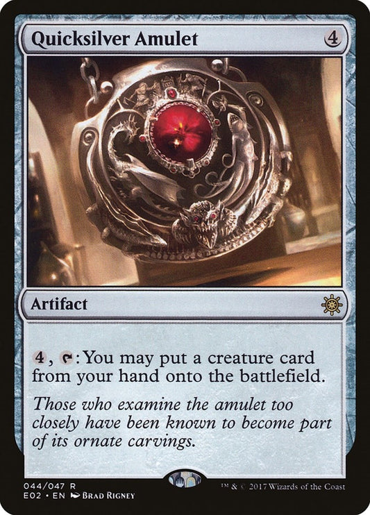 Image for Quicksilver Amulet (44) (Explorers of Ixalan) - Magic: The Gathering