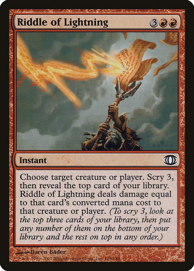 Image for Riddle of Lightning (105) (Future Sight) - Magic: The Gathering