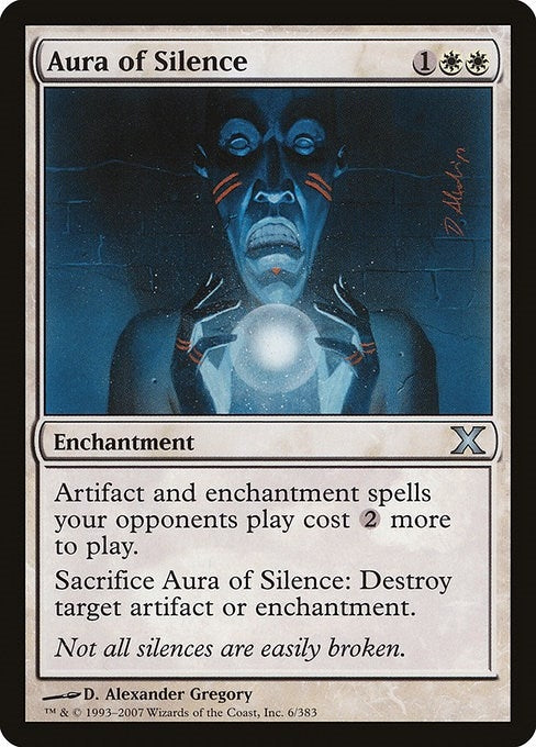 Image for Aura of Silence (6) (10th Edition) - Magic: The Gathering