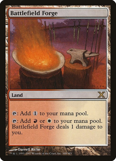 Image for Battlefield Forge (348) (10th Edition) - Magic: The Gathering