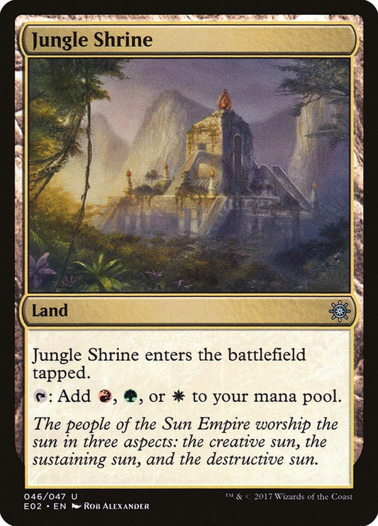 Image for Jungle Shrine (46) (Explorers of Ixalan) - Magic: The Gathering