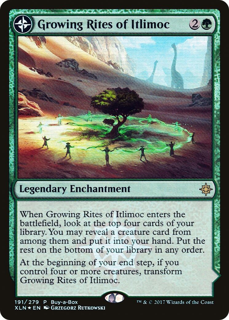 Image for Growing Rites of Itlimoc (191) (Buy-A-Box Promos) - Magic: The Gathering