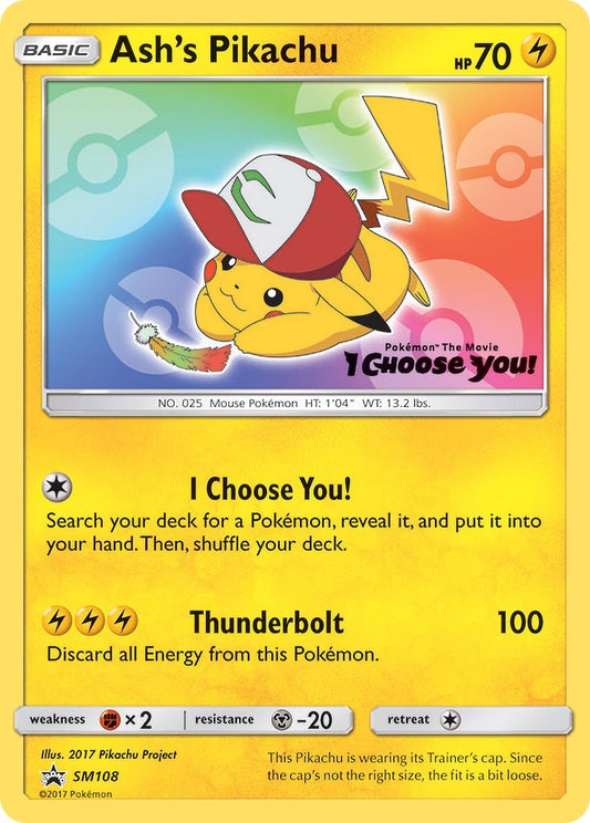 Image for Ash's Pikachu - SM108 (SM108) (SM Promos) - Pokemon