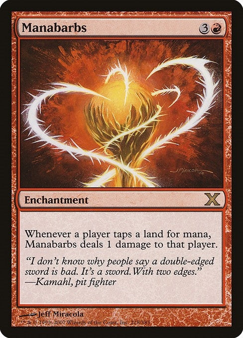 Image for Manabarbs (218) (10th Edition) - Magic: The Gathering