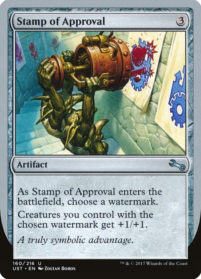 Image for Stamp of Approval (160) (Unstable) - Magic: The Gathering