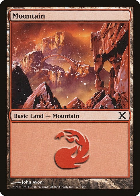 Image for Mountain (378) (378) (10th Edition) - Magic: The Gathering