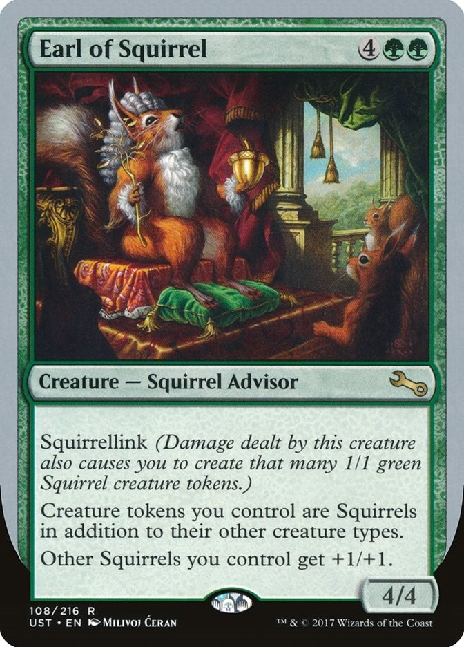 Image for Earl of Squirrel (108) (Unstable) - Magic: The Gathering