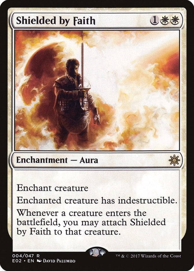 Image for Shielded by Faith (4) (Explorers of Ixalan) - Magic: The Gathering