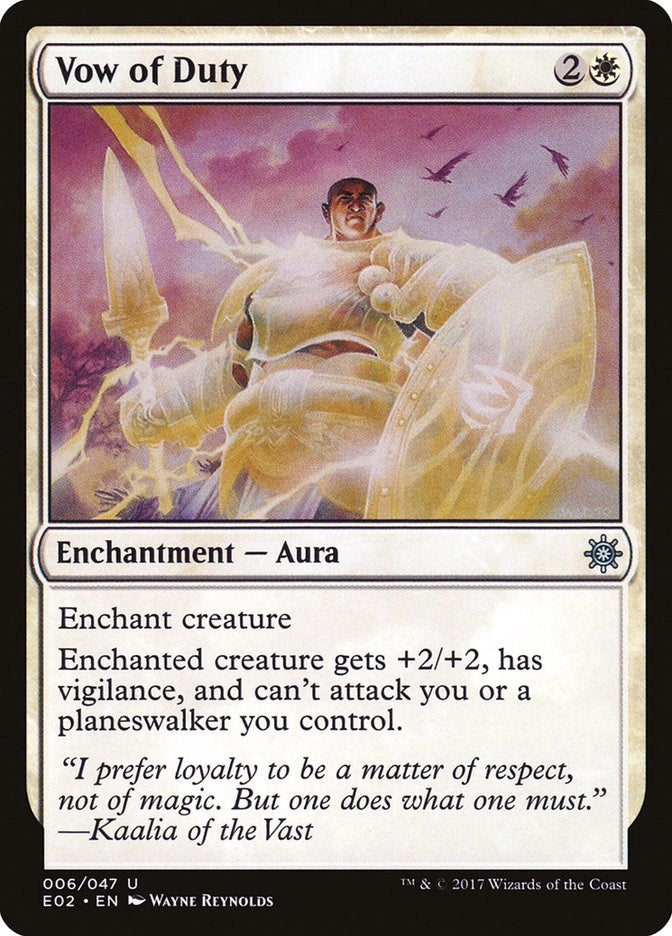 Image for Vow of Duty (6) (Explorers of Ixalan) - Magic: The Gathering