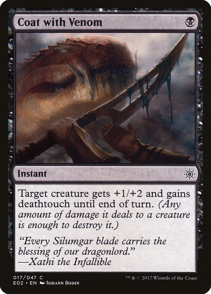Image for Coat with Venom (17) (Explorers of Ixalan) - Magic: The Gathering