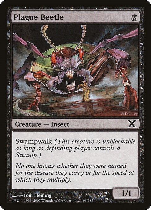 Image for Plague Beetle (168) (10th Edition) - Magic: The Gathering