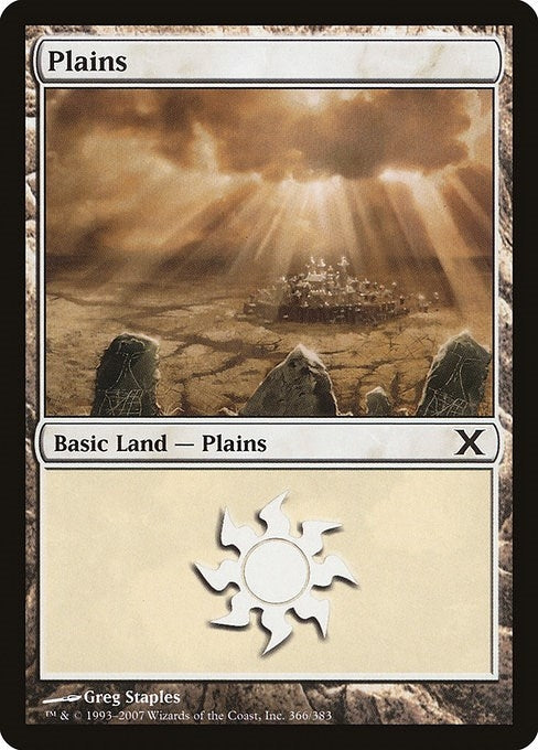 Image for Plains (366) (366) (10th Edition) - Magic: The Gathering