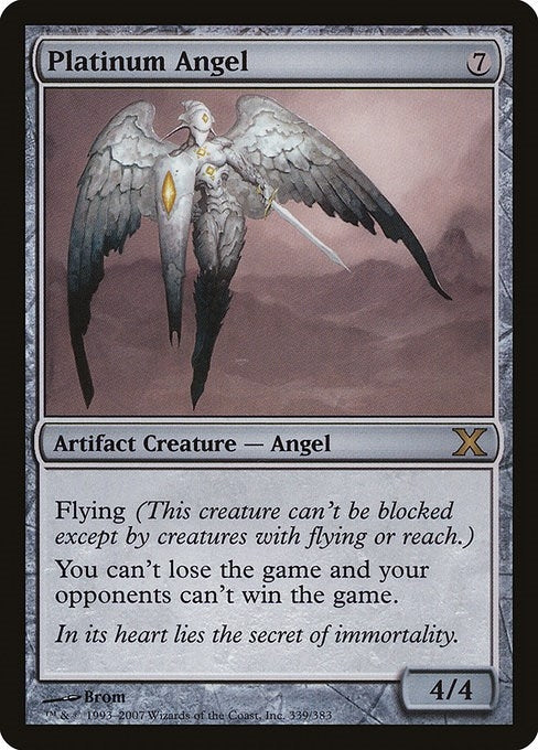 Image for Platinum Angel (339) (10th Edition) - Magic: The Gathering