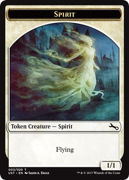 Image for Spirit Token (3) (Unstable) - Magic: The Gathering